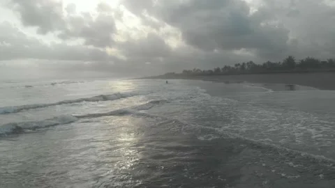 Waves on the beach Stock Footage 223271011
