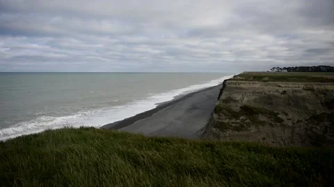 Waves on a beach Stock Footage 243421741