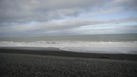 Waves on a beach Stock Footage 243421843