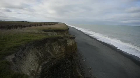 Waves on a beach Stock Footage 243421991