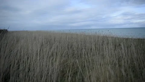 Waves on a beach Stock Footage 243422055