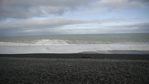 Waves on a beach Stock Footage 243422116
