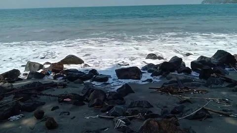 Waves on the Beach Stock Footage 243731397