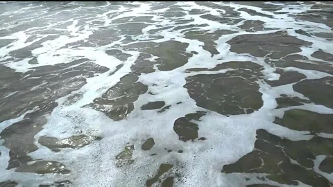 Waves on the beach Stock Footage 252956438