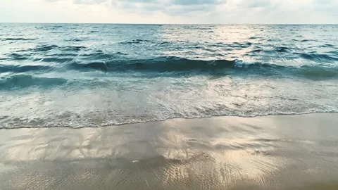 Waves on the Beach Stock Footage 281582886