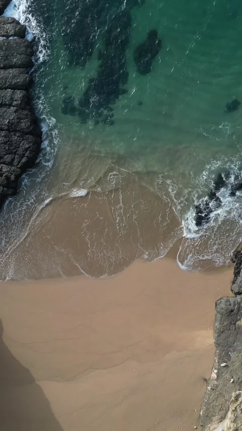 Waves on the beach Stock Footage 299134904
