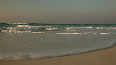 Waves on the beach, Mediterranean sea, Marsa Matruh, Egypt Stock Footage 38477606