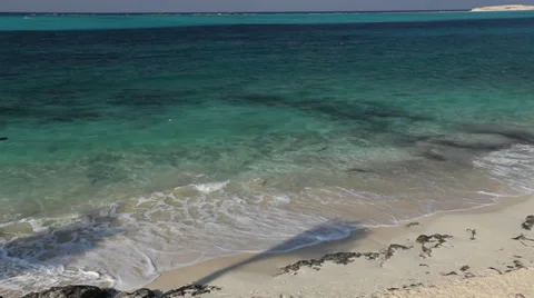 Waves on the beach, Mediterranean sea, Marsa Matruh, Egypt Stock Footage 38858223