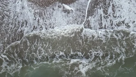 Waves on the beach. Montenegro. Stock Footage 266442961