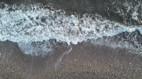 Waves on the beach. Montenegro. Stock Footage 266668042