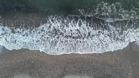 Waves on the beach. Montenegro. Stock Footage 266668471