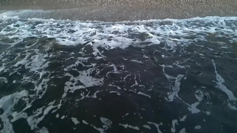 Waves on the beach. Montenegro. Stock Footage 266701767