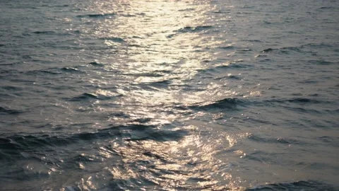 Waves on the beach ocean sunset sunrise Video stock 234307840