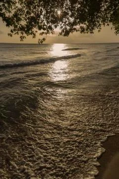 Waves on beach Foto stock