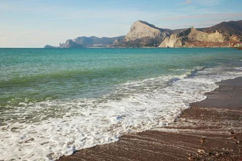 Waves on the beach Stock Photos