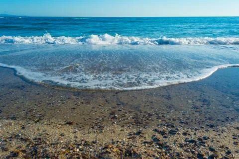 Waves on the beach Stock Photos