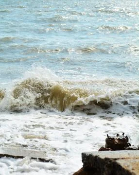 Waves on the beach Stock Photos