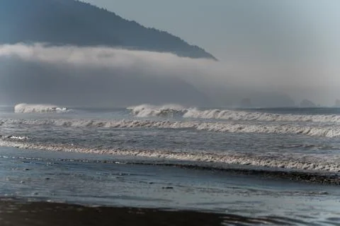 Waves at the beach. Stock Photos