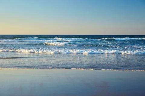 Waves on the beach 写真素材