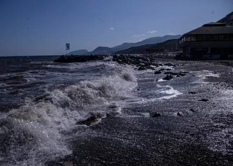 Waves on the beach 스톡 사진