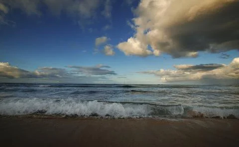 Waves On A Beach Stock Photos