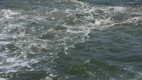 Waves in beach on sunny day Stock Footage 292618551