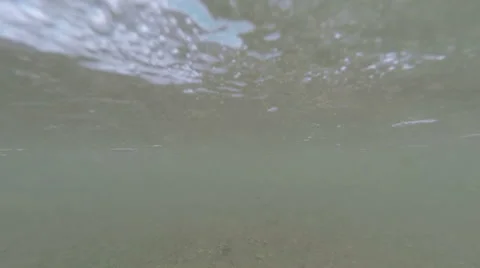 Waves on the beach underwater 스톡 동영상 40670614