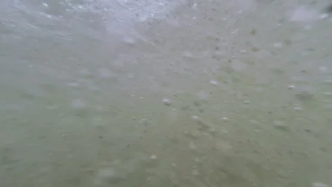 Waves on the beach underwater Stock Footage 100666376
