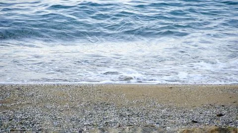 Waves on the beach.Natural backgrounds Stock Photos