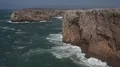 Waves at beautiful coastline cliffs of Portugal southern tourism spot Sagres 4k or 4k+ Resolution