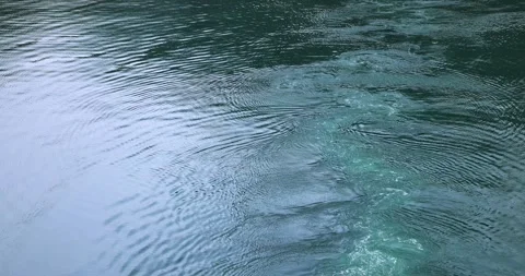 Waves behind a moving ship Stock Footage 312315361