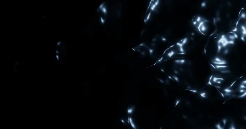 Waves on black liquid. 4K 3D render. Stock Footage 129692524