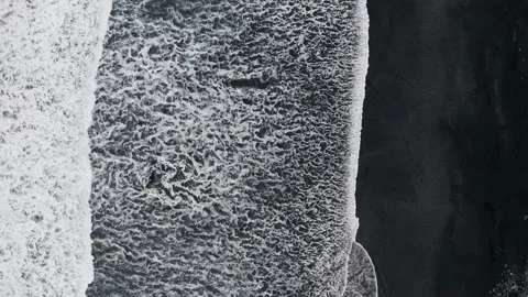 Waves At Black Sand Beach Stock Footage 189416900