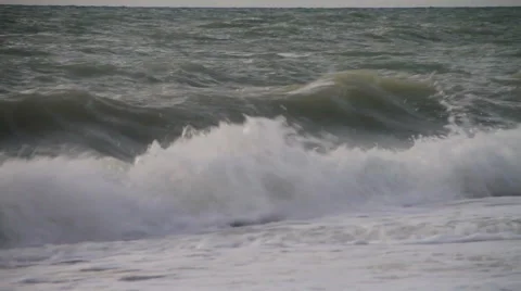 Waves of the Black Sea 01 Stock Footage 41400630