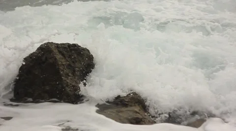 Waves on the Black Sea Stock Footage 33300088