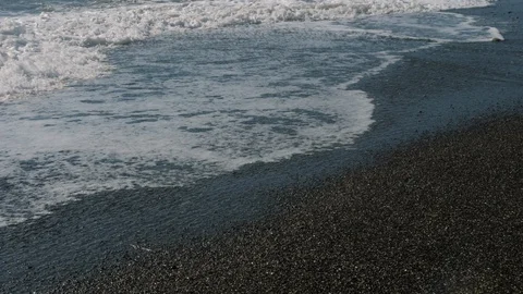 Waves on the Black Sea (Medium Shot) Stockbeeldmateriaal 130083561