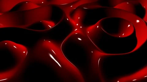 Waves of Blood, Background, Exclusive, 3D Render, Reflection Stock Footage 268739788
