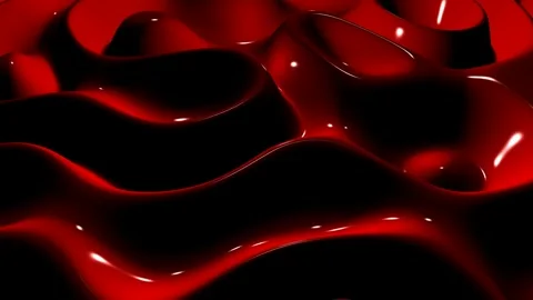 Waves of Blood, Background, Exclusive, Reflection, 3D Render Stock Footage 268739767