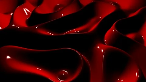 Waves of Blood, Reflection, Background, 3D Render, Exclusive Stock Footage 268740001