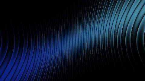 Waves of blue and black display smooth lines with a flowing pattern in an a.. Stock Illustration