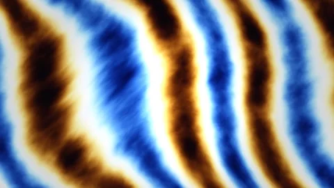 Waves of blue and brown patterns creating a flowing design 库存影片 338018489