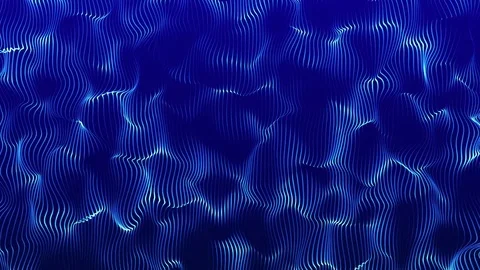 Waves, blue curves. Stock Footage 77641912