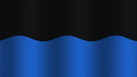 Waves of blue flow in darkness creating a rhythmic pattern Stock Footage 338227308