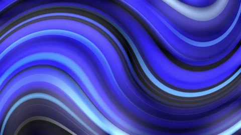 Waves of blue lines on black background animation Stock Footage 253165303