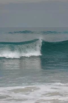 Waves on the blue ocean 스톡 사진