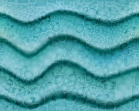 Waves blue water. Stock Illustration