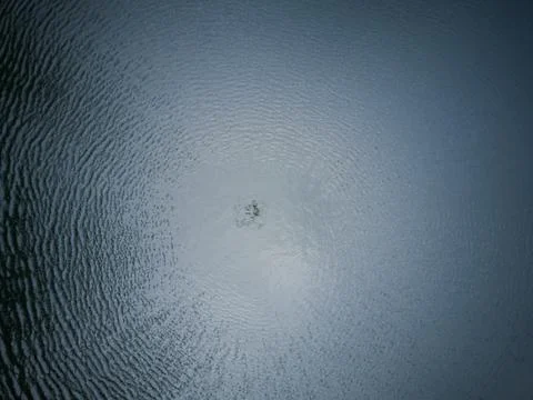 Waves in blue water making a pattern Stock Photos