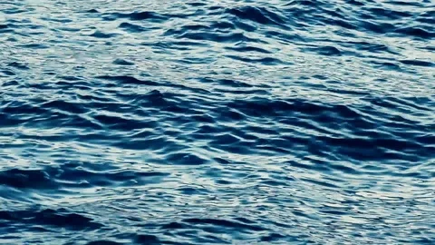 Waves blue water surface on the river. Stock Footage 115117643