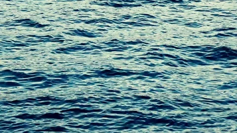 Waves blue water surface on the river. Stock Footage 115117664