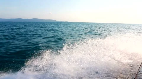 Waves  board ship Vídeo Stock 49269407